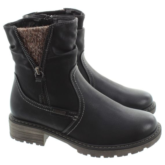 LUNAR Ladies GLB110 Sleet Waterproof Boots In Black