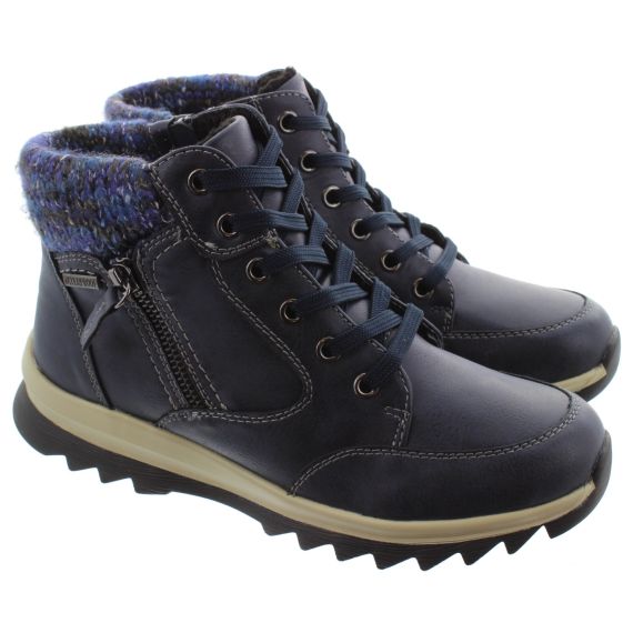 LUNAR Ladies GLB115 Buttermere Waterproof Boots In Navy 