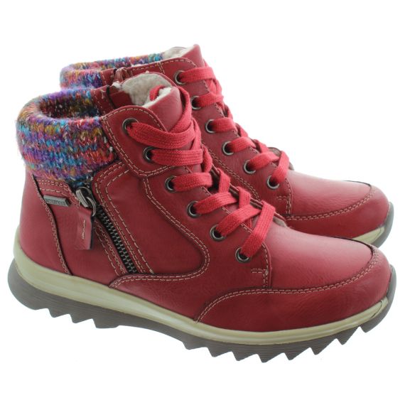 LUNAR Ladies GLB115 Buttermere Waterproof Boots In Red