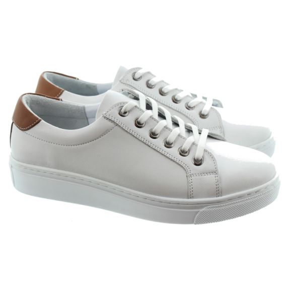 LUNAR Ladies Zamora Lace Trainers In White 
