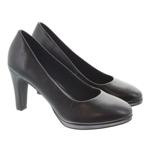 MARCO TOZZI Ladies 22412 Court Shoes In Black