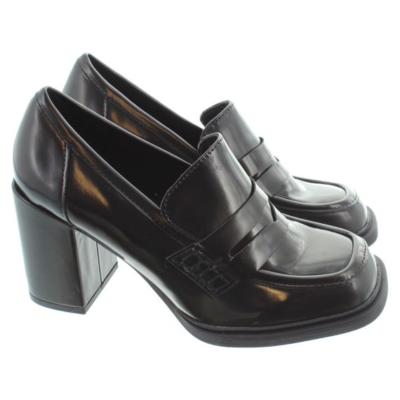 MARCO TOZZI Ladies 24403 Heeled Loafers In Black