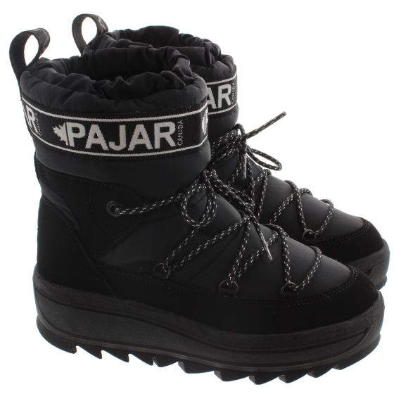 PAJAR Ladies Galaxy Low Snow Boots In Black 