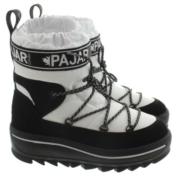 PAJAR Ladies Galaxy Low Snow Boots In White 