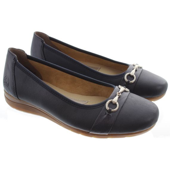 RIEKER Ladies L9360 Pumps In Navy 