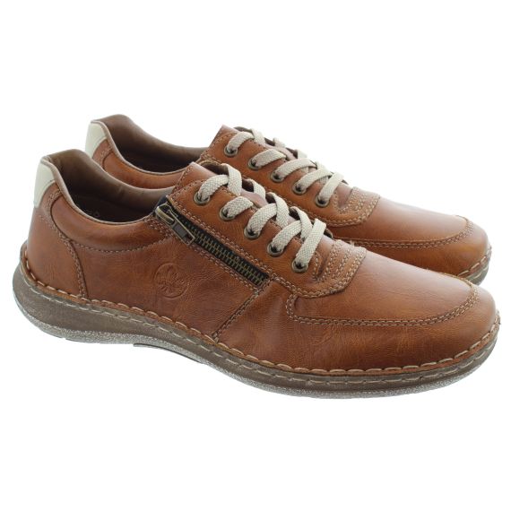 RIEKER Mens 03030 Lace Shoes In Tan