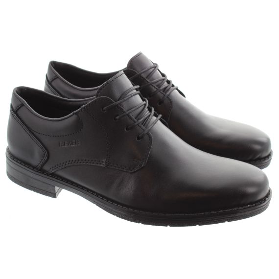 RIEKER Mens 10304 Lace Shoes In Black 