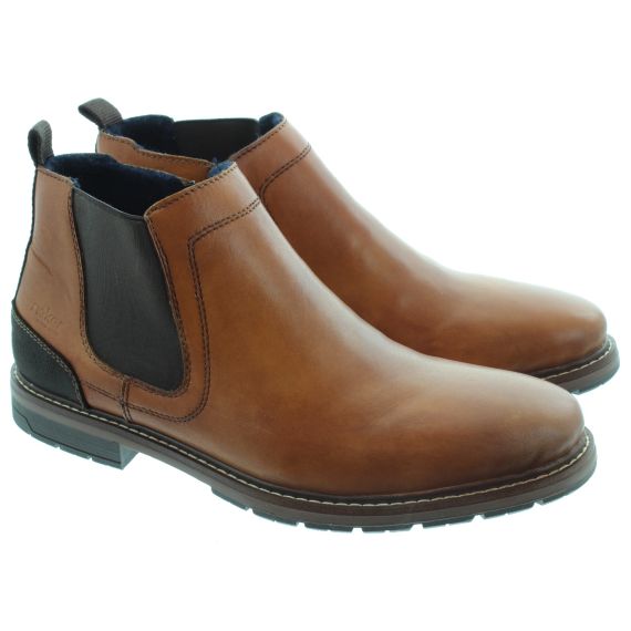 RIEKER Mens 13751 Chelsea Boots In Tan 