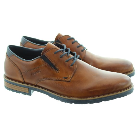 RIEKER Mens 14621 Lace Shoe In Tan 