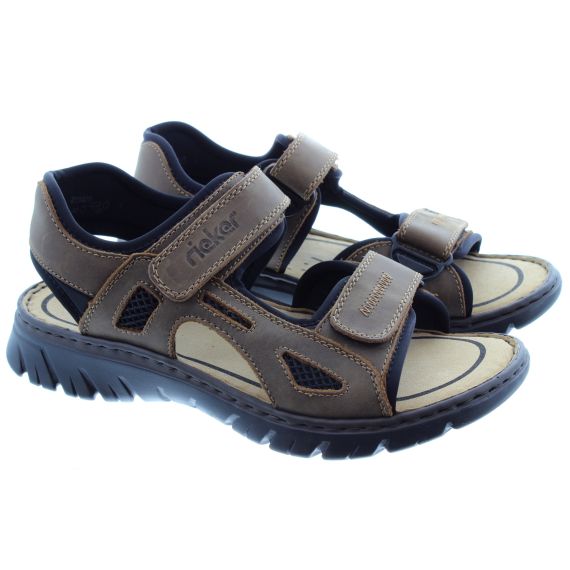 RIEKER Mens 26761 Sandals In Brown