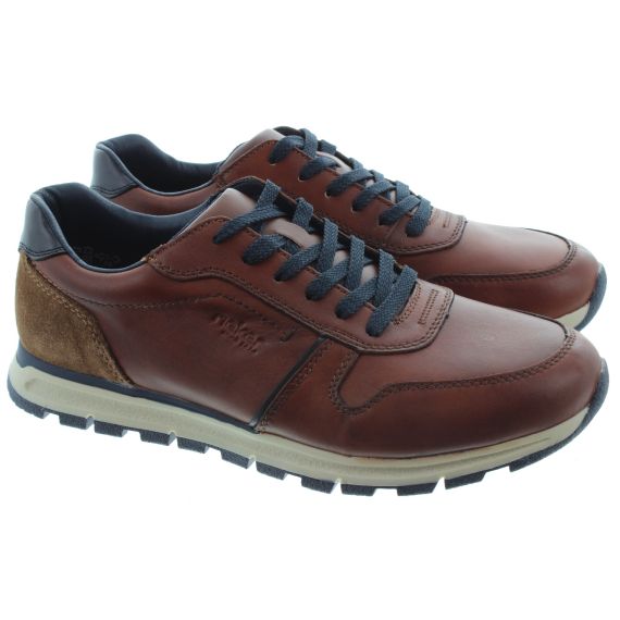 RIEKER Mens B0503 Lace Trainers In Tan 