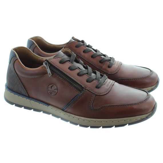 RIEKER Mens B2112 Casual Lace Shoes In Brown 