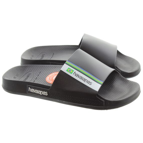 HAVAIANAS  Adults Havaiana Slide Brasil Sliders In Black