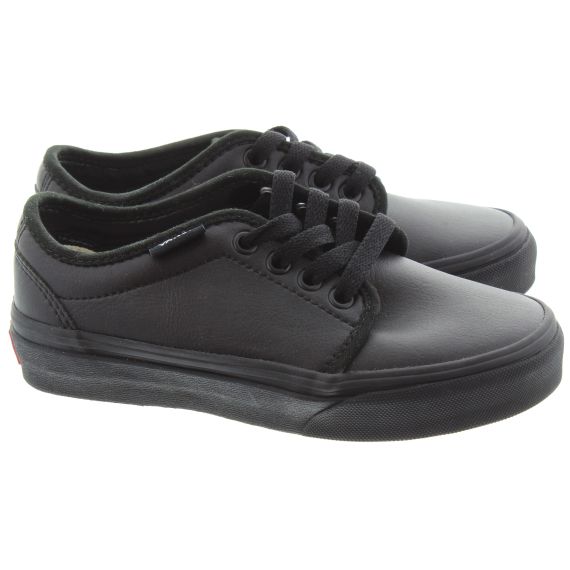 Boys black vans shoes cheap