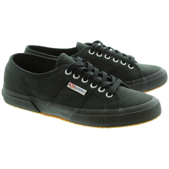 SUPERGA 2750 Adults Cotu Canvas Pumps In All Black