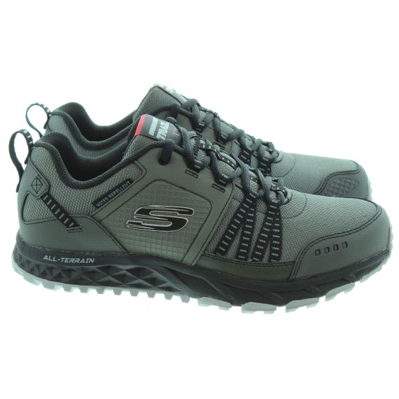 SKECHERS Mens 51591 Trail Trainers In Charcoal Black