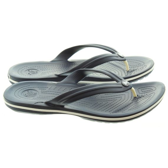 CROCS Adults Crocband Flip Flops In Navy