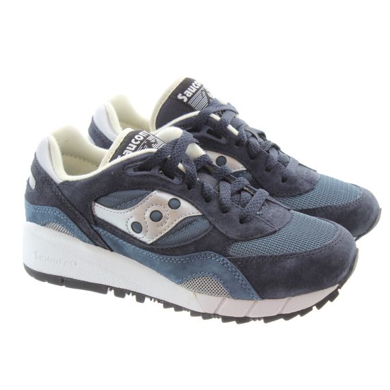 SAUCONY Adults Shadow 6000 Trainers In Navy Silver