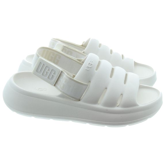 UGG Adults Sport Yeah Slides In Bright White