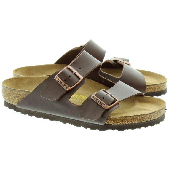 BIRKENSTOCK Arizona 2 Bar Mule Sandals in Brown