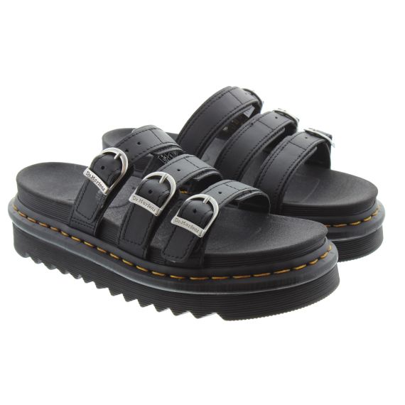 DR MARTENS Ladies Blaire Slide Sandals In Black