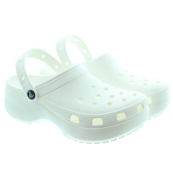 CROCS Classic Platform Sandals In White