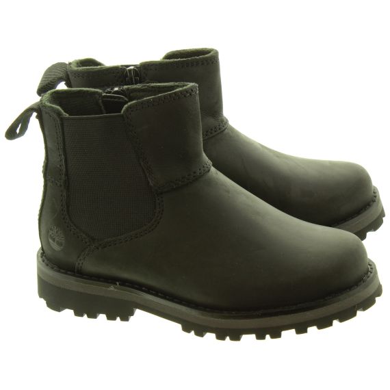 TIMBERLAND Kids Courma Chelsea Boots In Black