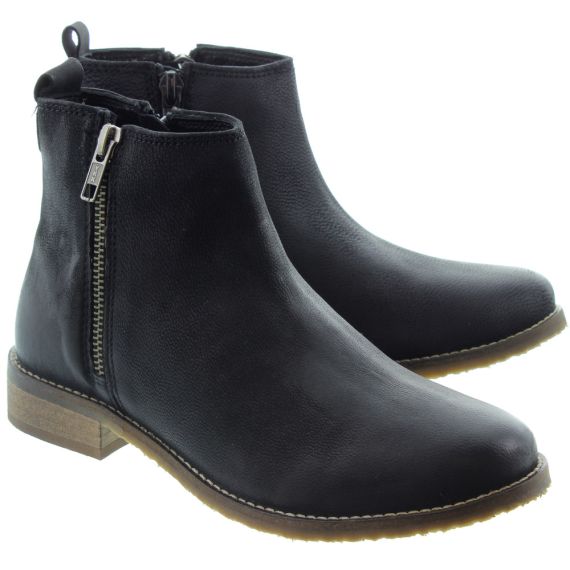 ADESSO Ladies Megan Ankle Boots In Black