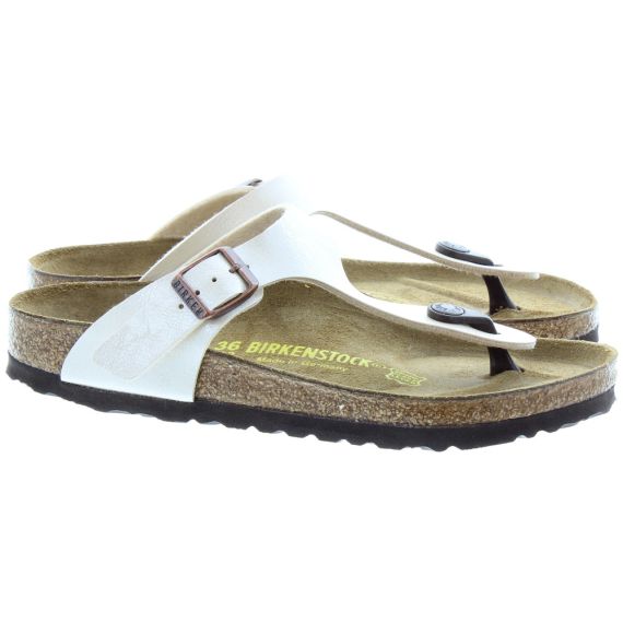 BIRKENSTOCK Gizeh Toe Post Sandals In Pearl