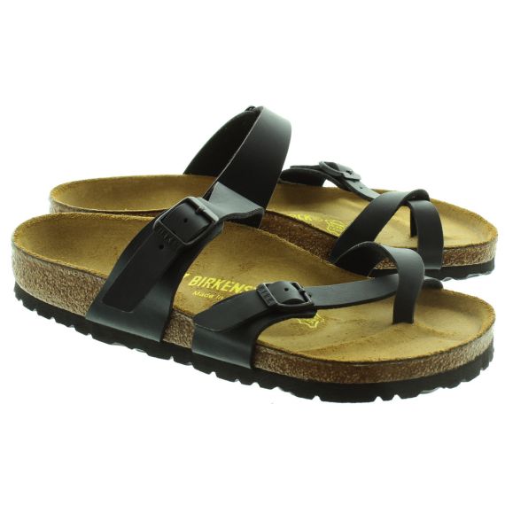 BIRKENSTOCK Ladies Mayari Toe Loop Sandals in Black