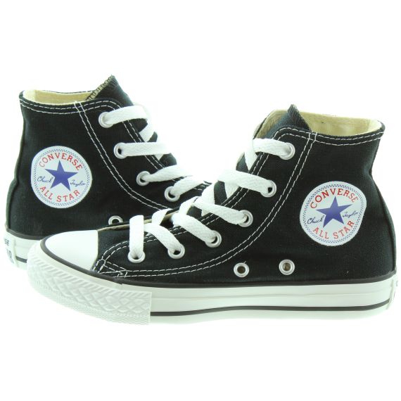 CONVERSE Canvas All Star Hi Kids Boots in Black