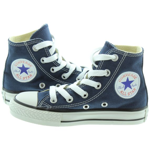 CONVERSE Canvas All Star Hi Kids Boots in Navy