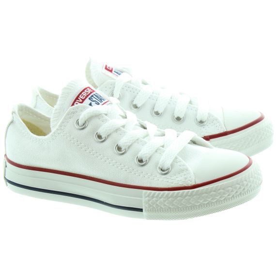 Converse Canvas All Star Ox Kids Shoes in White