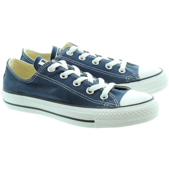 CONVERSE Canvas Allstar Ox Lace Shoes in Navy