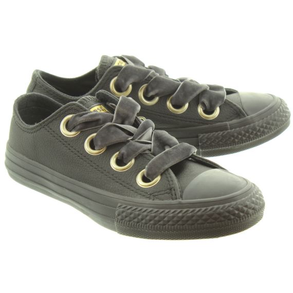 Converse Kids Chuck Taylor All Star Big Eyelets In Black in Black