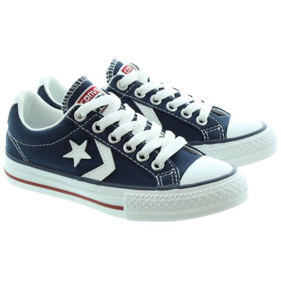 CONVERSE Starplayer Kids Canvas Ox Pumps in Navy