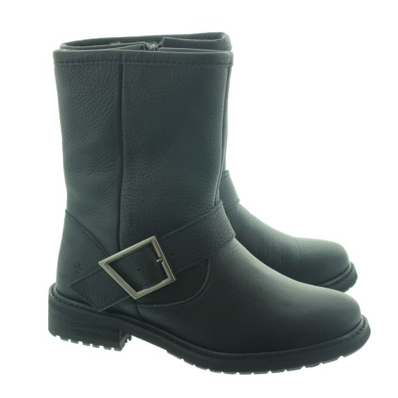 EMU Ladies Waterproof Duke Buckle Boots In Black