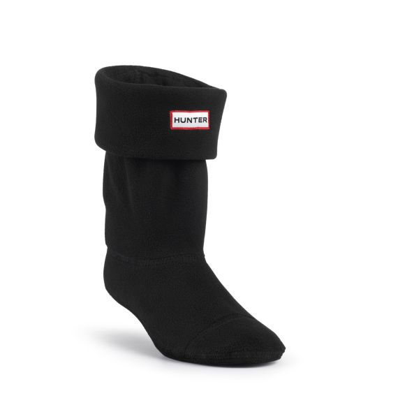 HUNTER Adults Fleece Welly Socks In Black