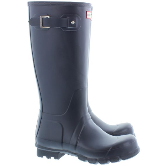 HUNTER Mens Original Tall Wellingtons in Navy