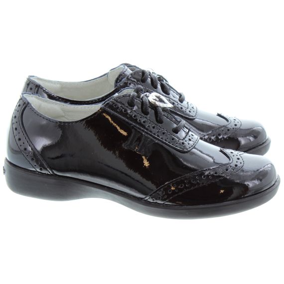LELLI KELLY LK8281 Kimberly School Shoes in Black Patent