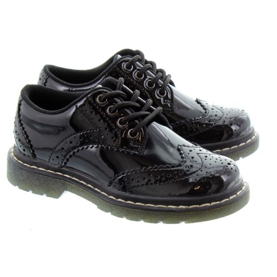 LELLI KELLY Lk8289 Dasia Brogue Shoes In Black Patent