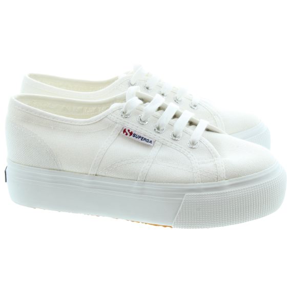 SUPERGA 2790 Flatform Trainers In White