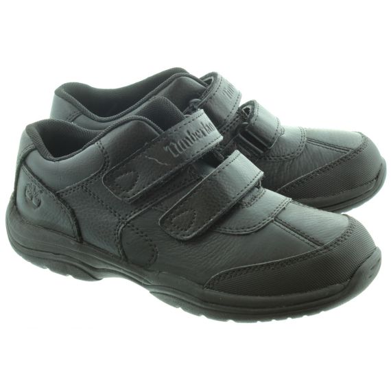 TIMBERLAND Kids Woodman Park Velcro Shoes in Black