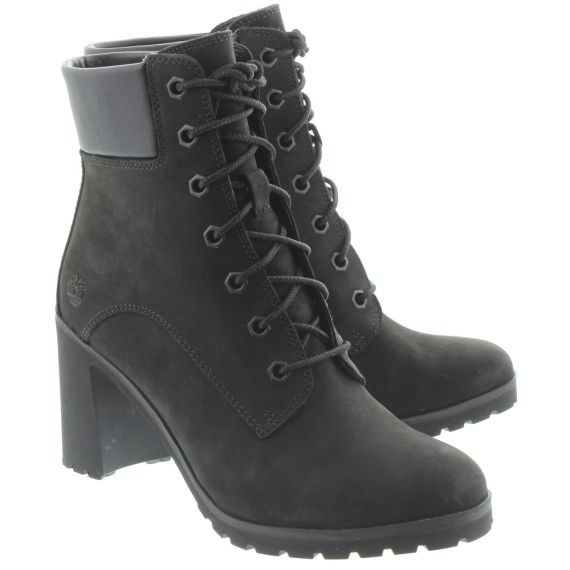 TIMBERLAND Ladies Allington Heeled Boots In Black