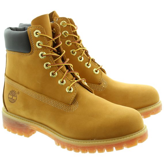TIMBERLAND Leather 10061 Lace Ankle Boots in Natural