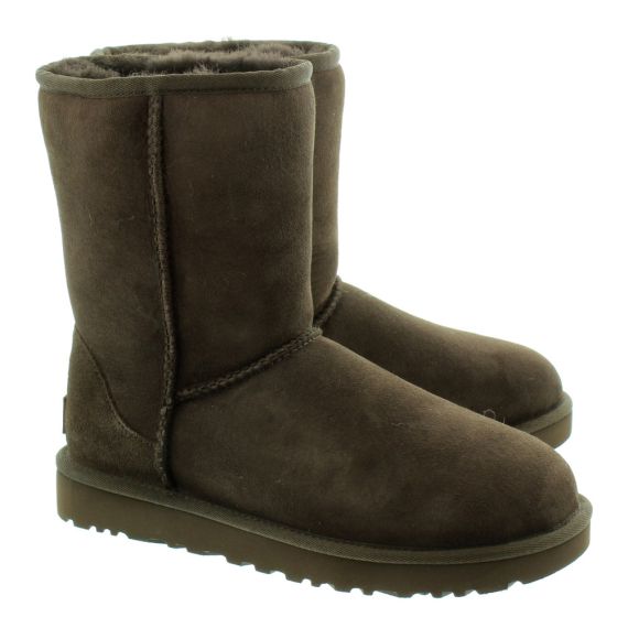 UGG Ladies Classic Short II Boots In Chocolate