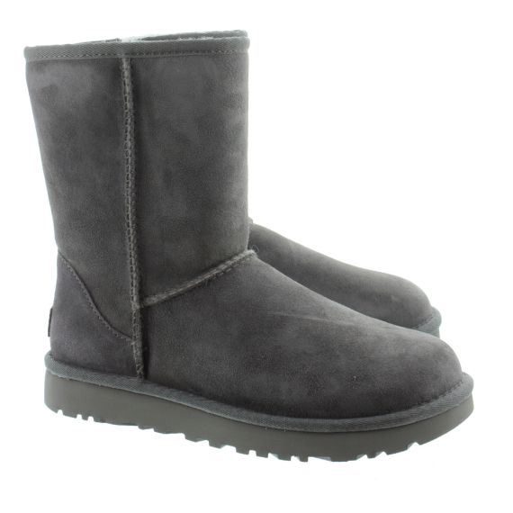 UGG Ladies Classic Short II Boots In Grey