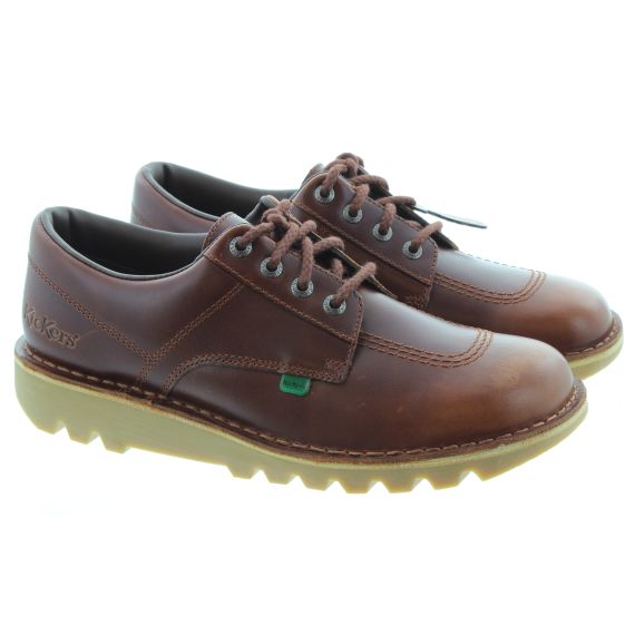 KICKERS Kick Lo Mens Shoes In Dark Brown