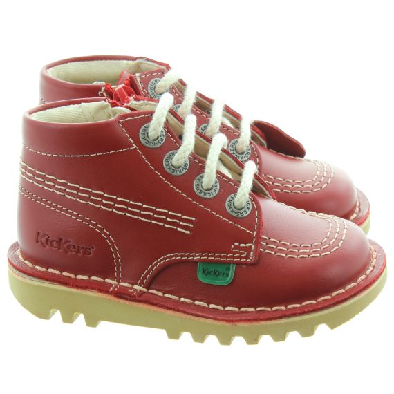 KICKERS Kickhi Zip Kids in Red