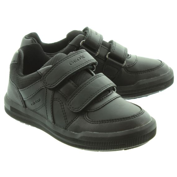 GEOX Kids Arzach Velcro Shoes In Black